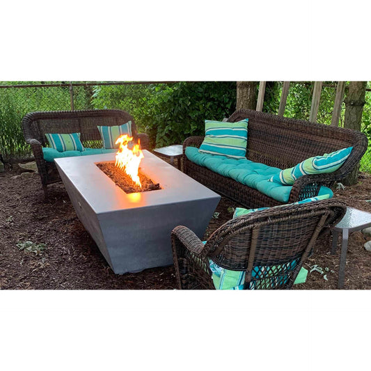 ANGELUS FIRE PIT - GFRC CONCRETE - top view patio