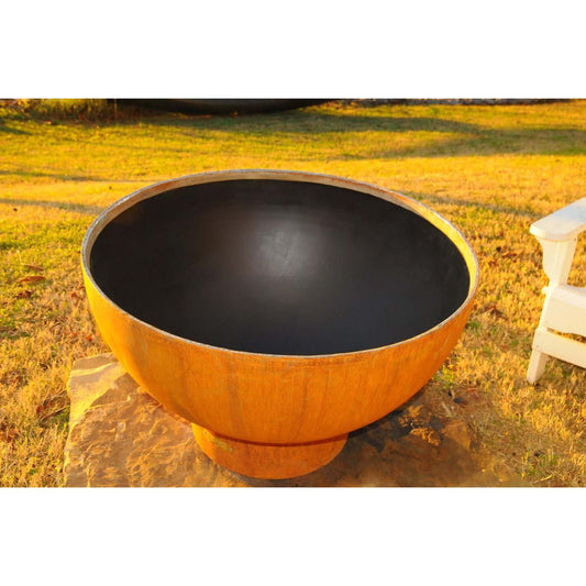 Crater Fire Pit - top view patio