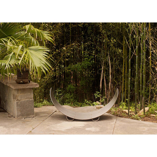 Crescent Log Rack - side view