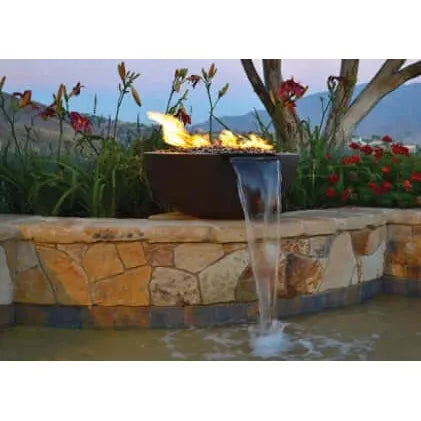 LEGACY ROUND FIRE & WATER BOWL - side view