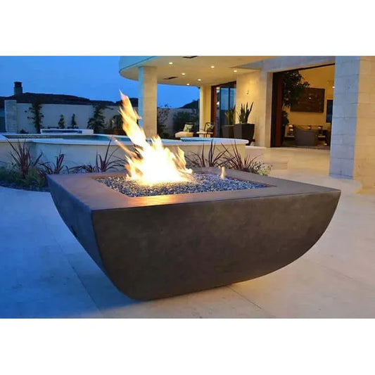 LEGACY SQUARE FIRE PIT - side view