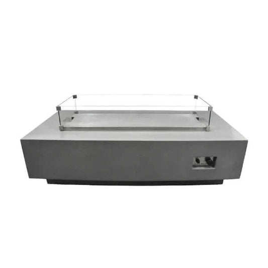 Granville Fire Table Stainless Steel Lid - side view