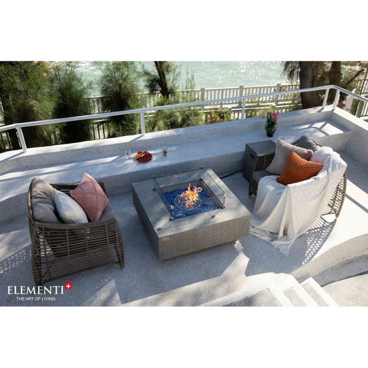 Victoria & Bergen Square Sandstone Fire Table - top view