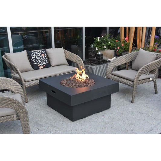 Branford Fire Table - side view far