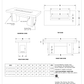 ALAMEDA FIRE TABLE - BLACK AND WHITE COLLECTION - spec sheet