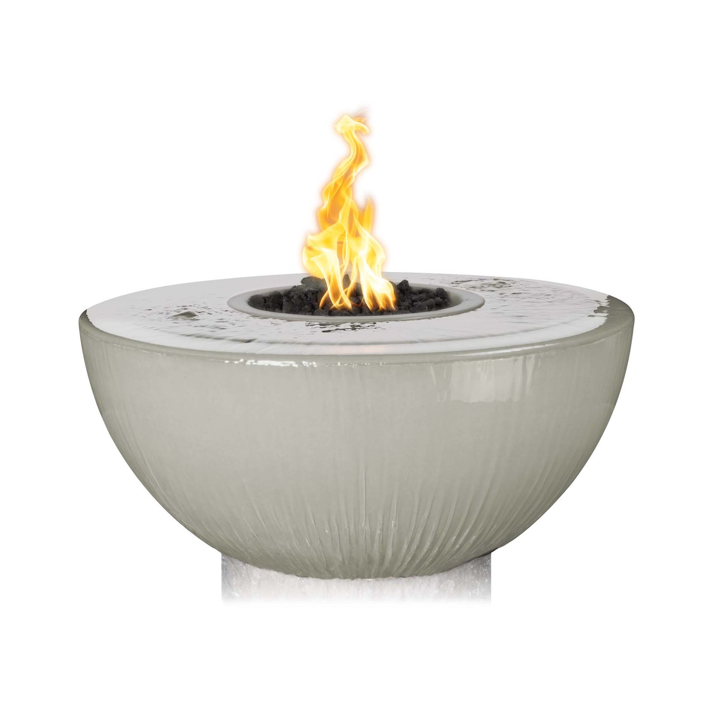 SEDONA FIRE & WATER BOWL -360 DEGREE SPILL - GFRC CONCRETE - catalog view