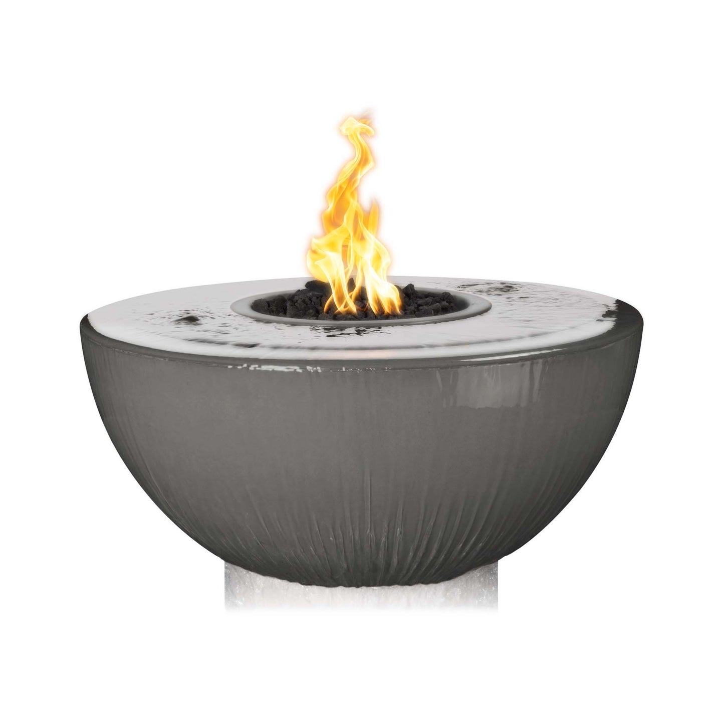 SEDONA FIRE & WATER BOWL -360 DEGREE SPILL - GFRC CONCRETE - catalog view