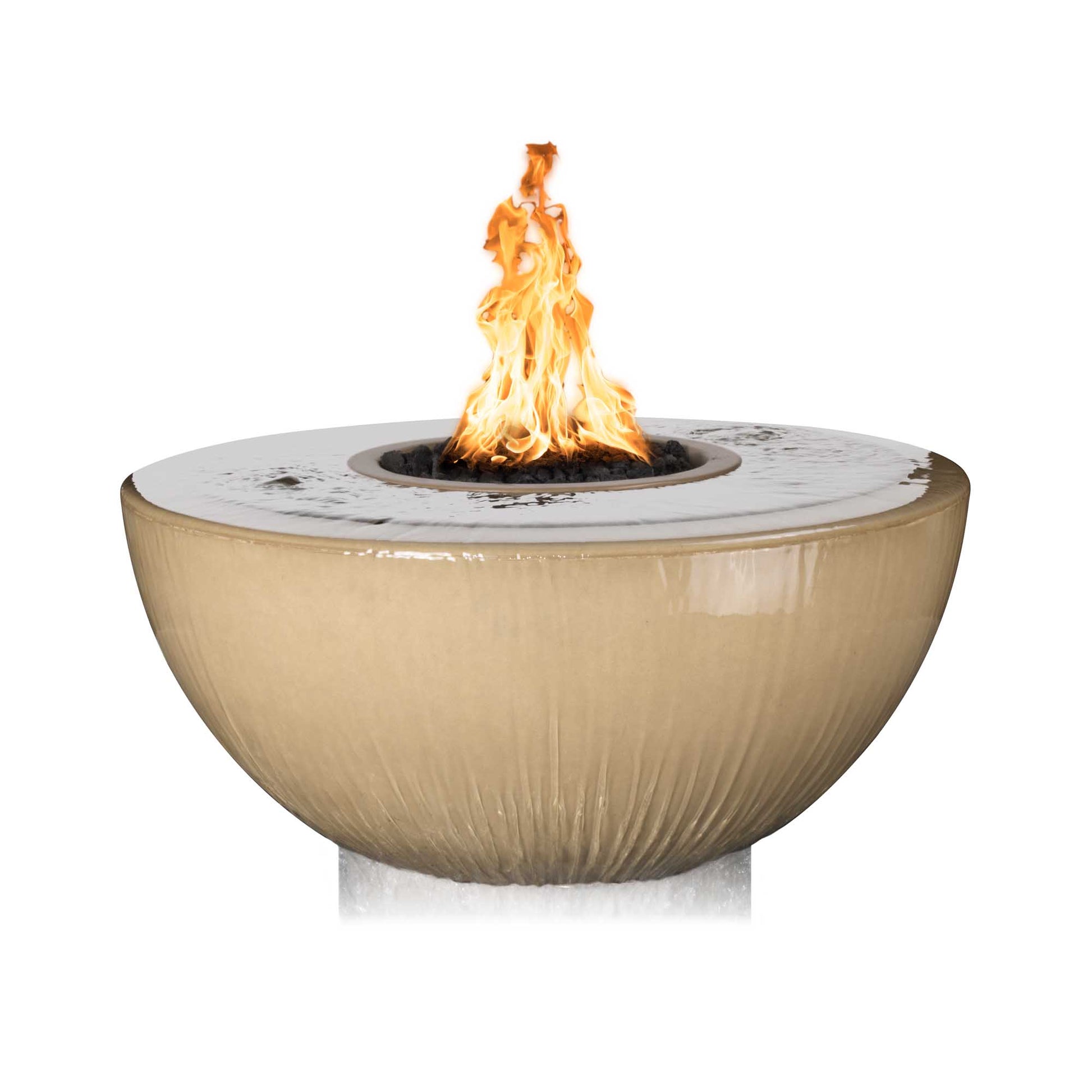 SEDONA FIRE & WATER BOWL -360 DEGREE SPILL - GFRC CONCRETE - catalog view