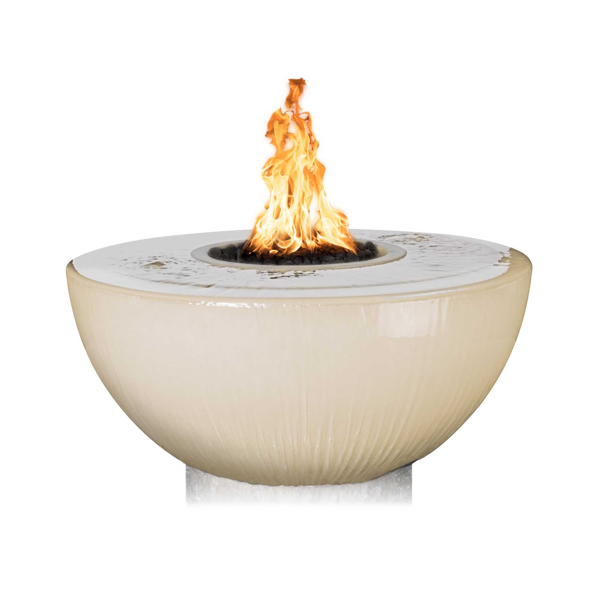 SEDONA FIRE & WATER BOWL -360 DEGREE SPILL - GFRC CONCRETE - catalog view