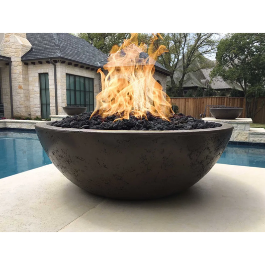 SEDONA FIRE BOWL - GFRC CONCRETE - side view