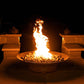 Asia Fire Pit - side view patio