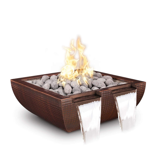 AVALON FIRE & WATER BOWL - TWIN SPILL - COPPER/STAINLESS STEEL - catalog view