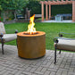 BEVERLY FIRE PIT - METAL COLLECTION - side view patio