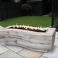 BIG SUR FIRE PIT - WOODGRAIN - side view patio