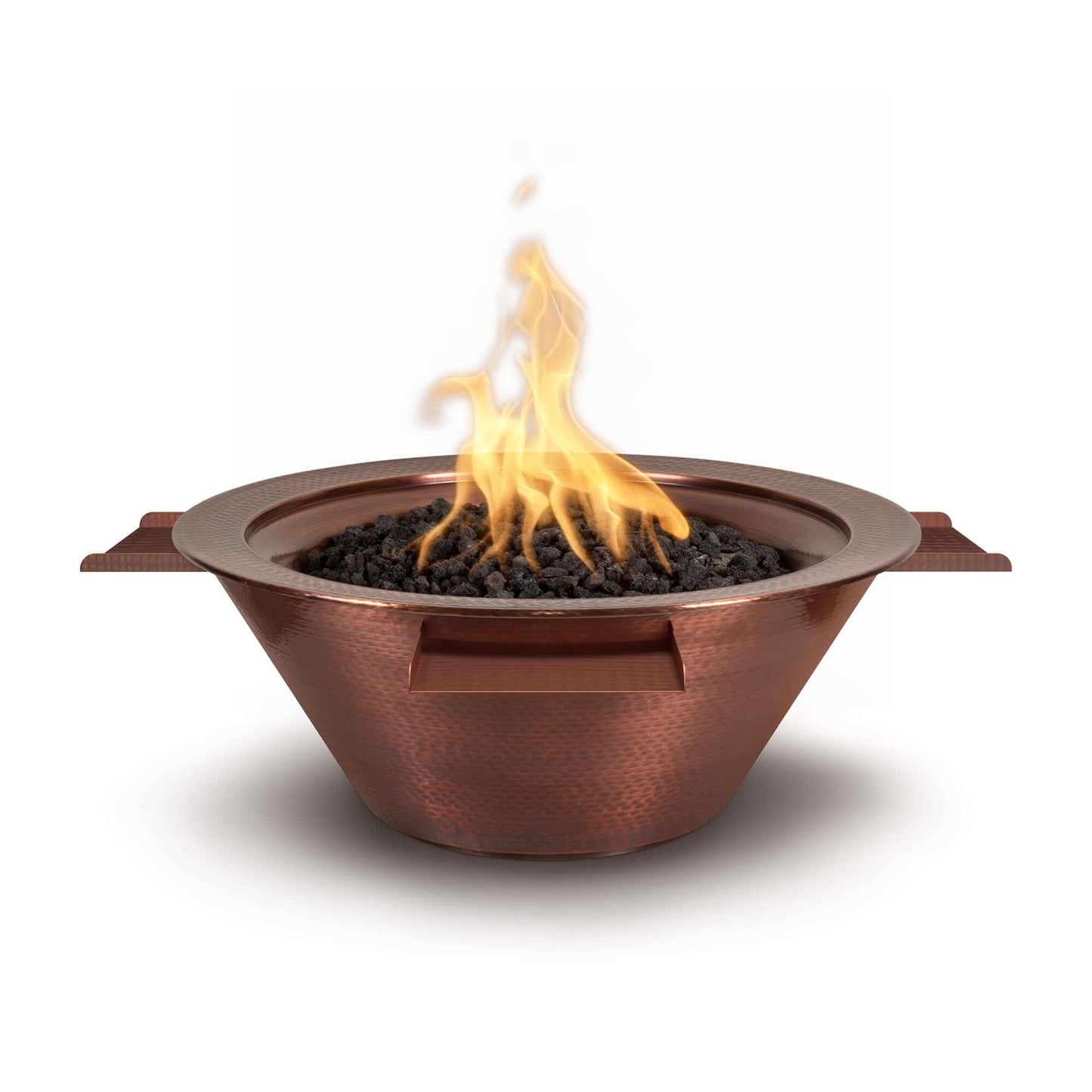 CAZO FIRE & WATER BOWL - 4 WAY SPILL - HAMMERED COPPER - catalog view