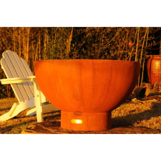 Crater Fire Pit -side view patio