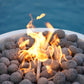 SEDONA FIRE BOWL - GFRC CONCRETE - top view close up