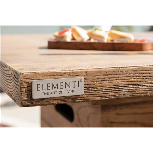 ROVA Bar Fire Table - side view close up