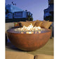 LEGACY ROUND FIRE PIT - side view