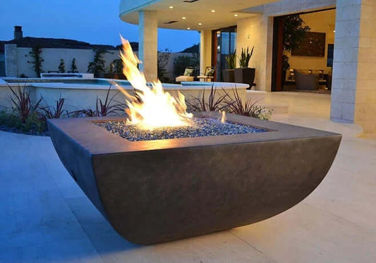 LEGACY SQUARE FIRE PIT - side view