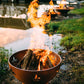 Fleur de Lis Fire Pit - top view