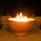 Crater Fire Pit - side view patio fire