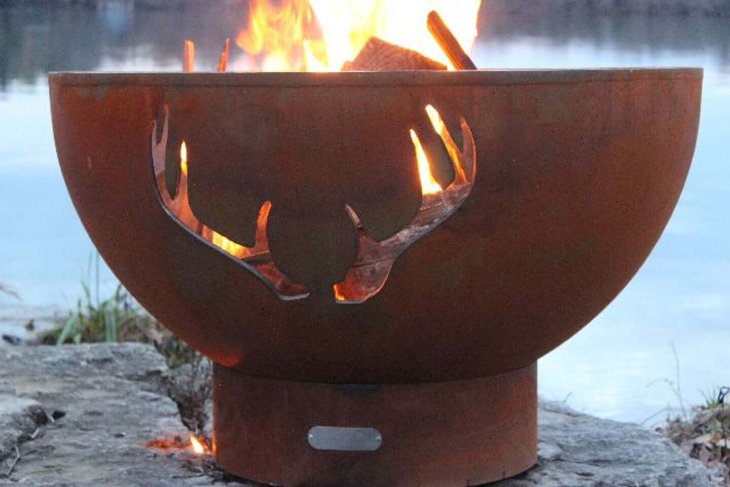 Antlers Fire Pit - side view