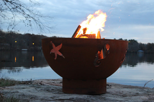 Sea Creatures Fire Pit - side view