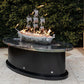 LA PINTA FIRE TABLE - POWDER COATED METAL - side view