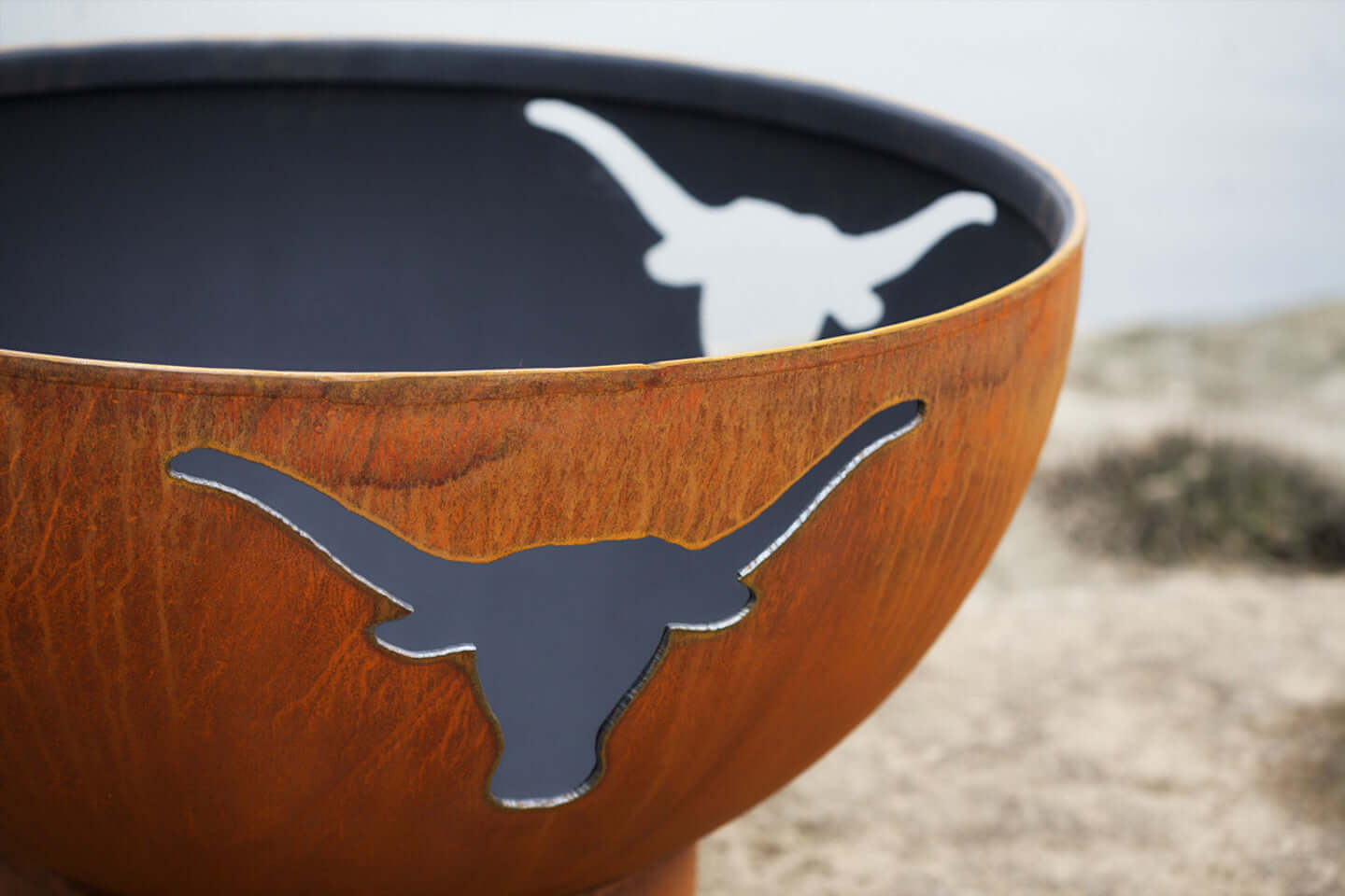 Longhorn Fire Pit - side view