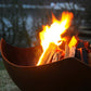 Manta Ray Fire Pit - side view