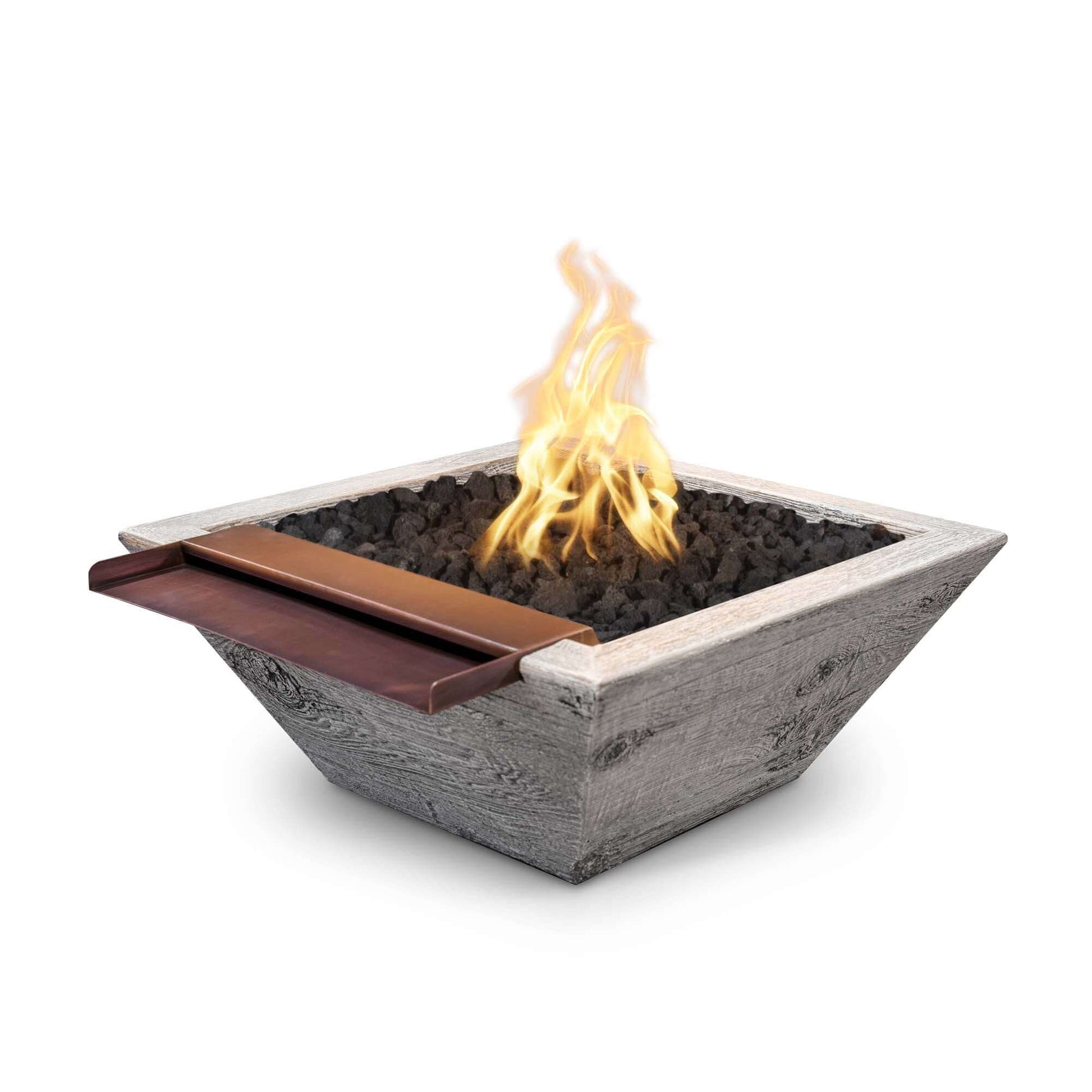 MAYA FIRE & WATER BOWL - WIDE SPILL - WOODGRAIN - catalog view