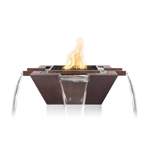 MAYA FIRE & WATER BOWL - 4 WAY SPILL - HAMMERED COPPER - catalog view