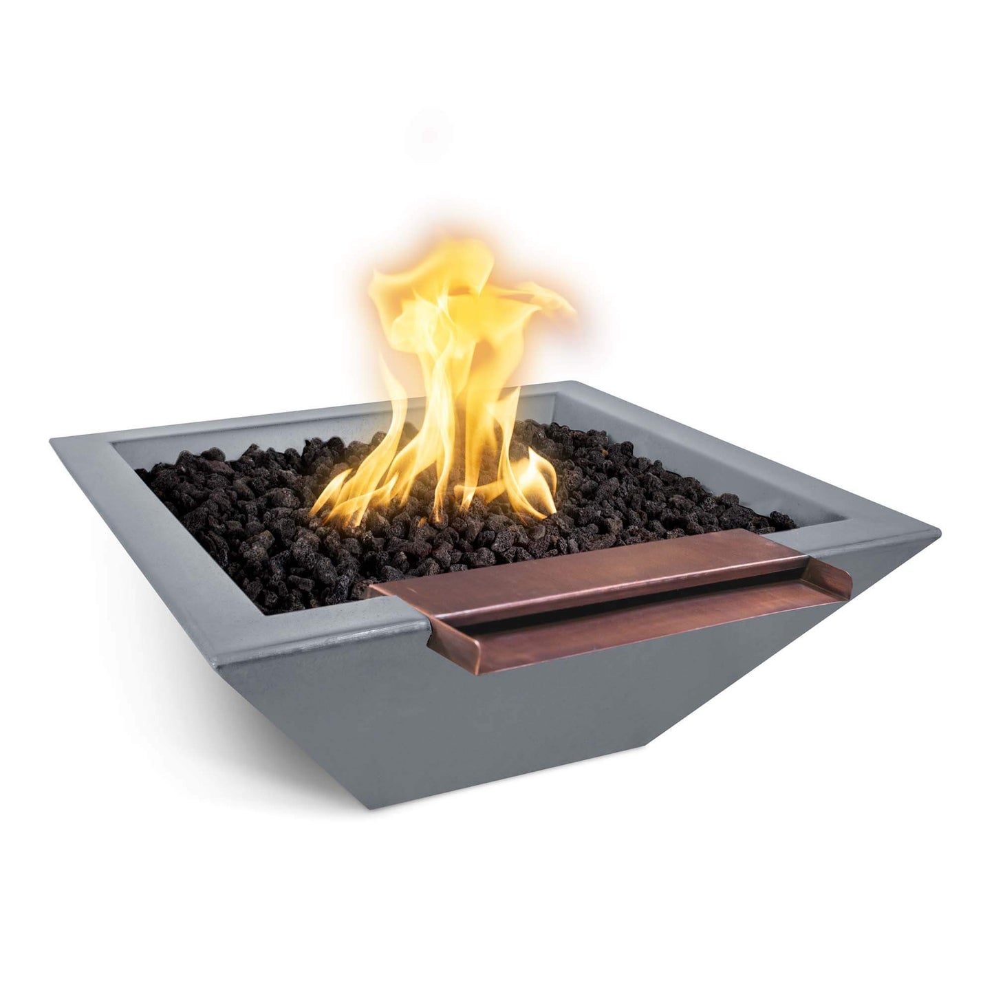 MAYA FIRE & WATER BOWL - WIDE SPILL - GFRC CONCRETE - catalog view