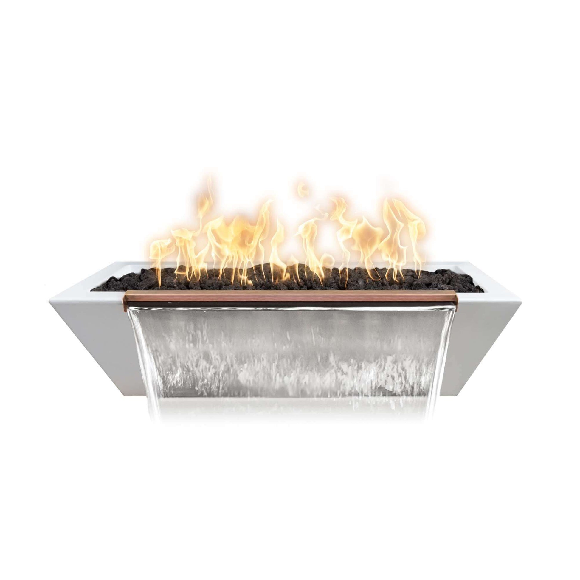 MAYA FIRE & WATER BOWL - LINEAR - GFRC CONCRETE - catalog view