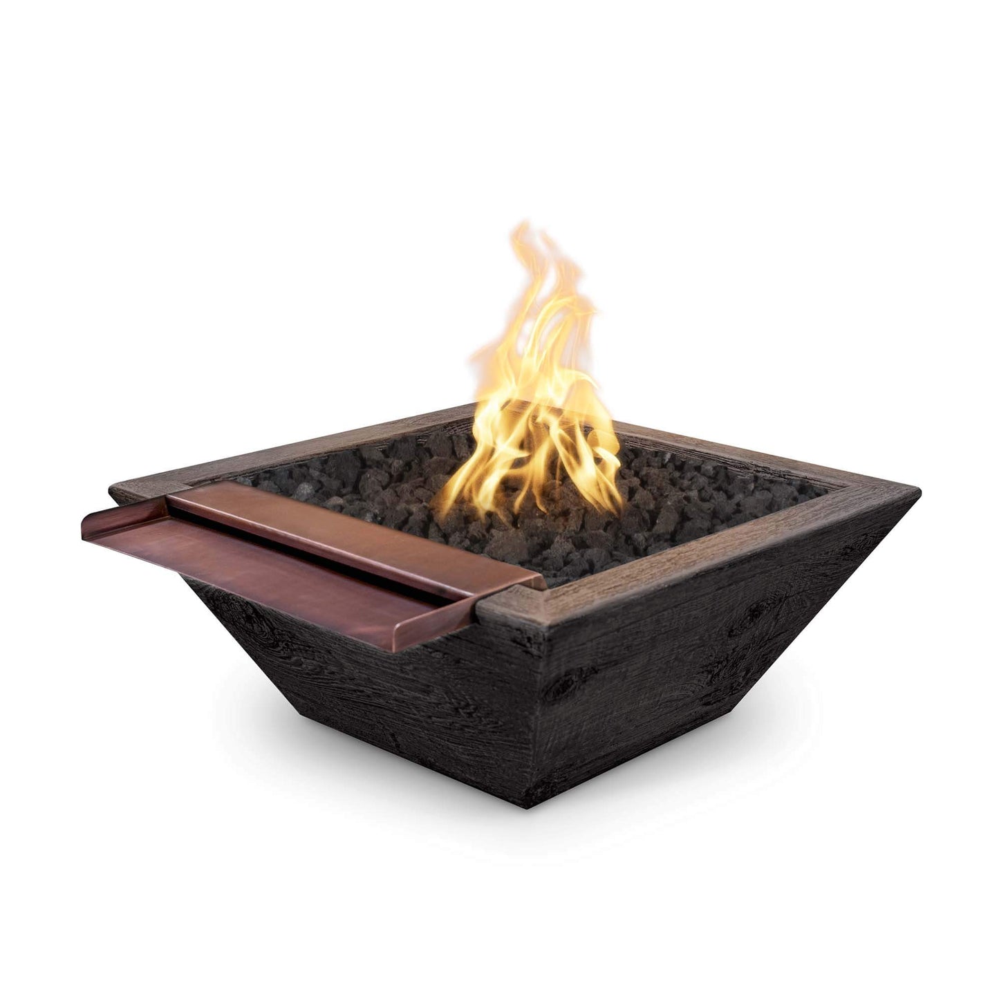 MAYA FIRE & WATER BOWL - WIDE SPILL - WOODGRAIN - catalog view