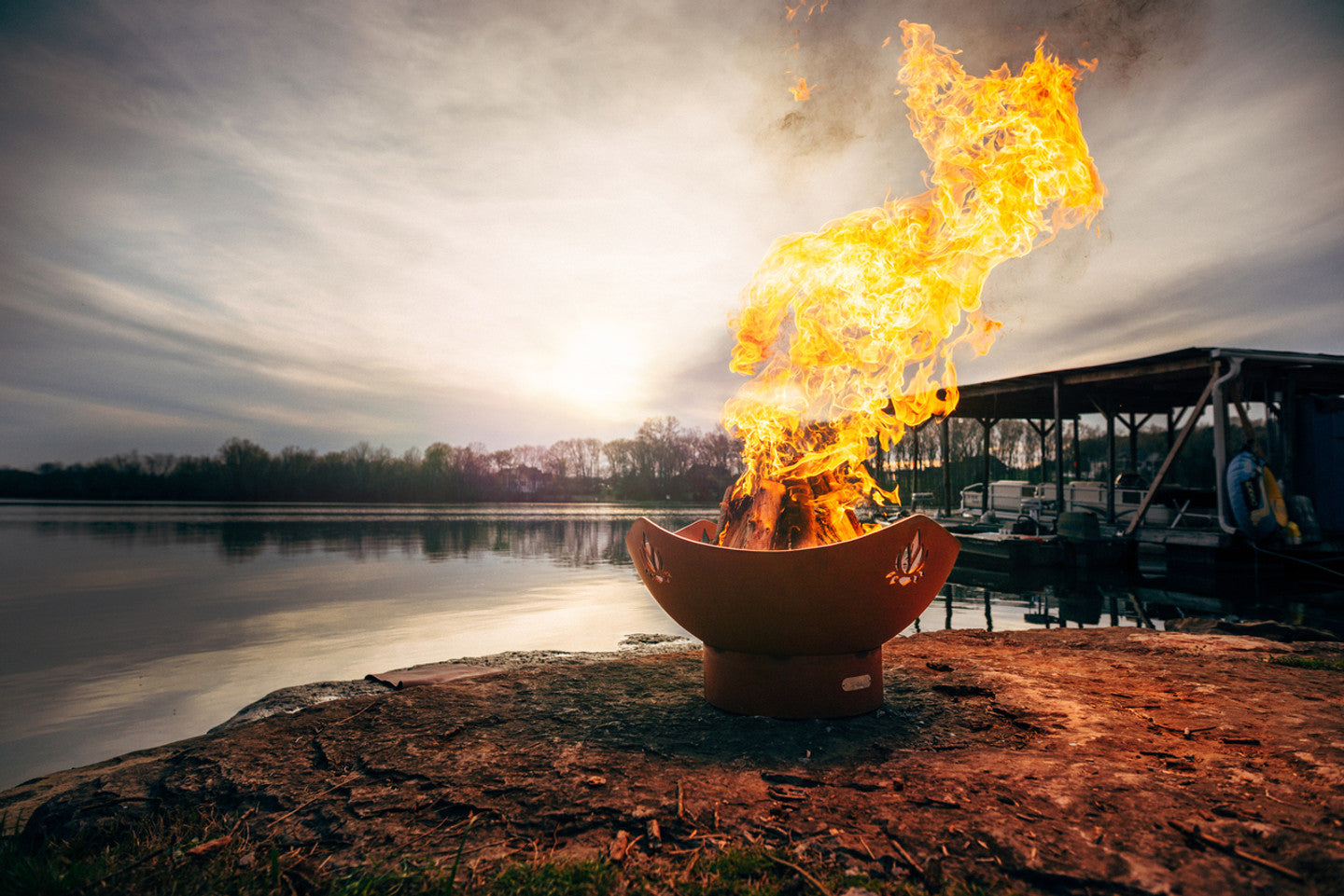 Namaste Fire Pit - side view