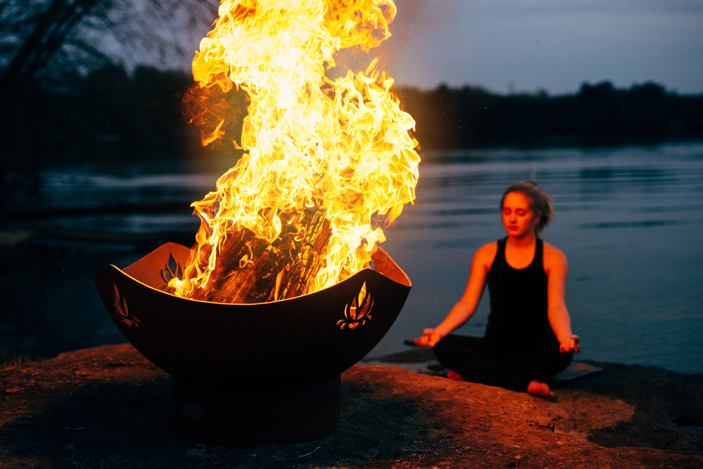 Namaste Fire Pit - side view