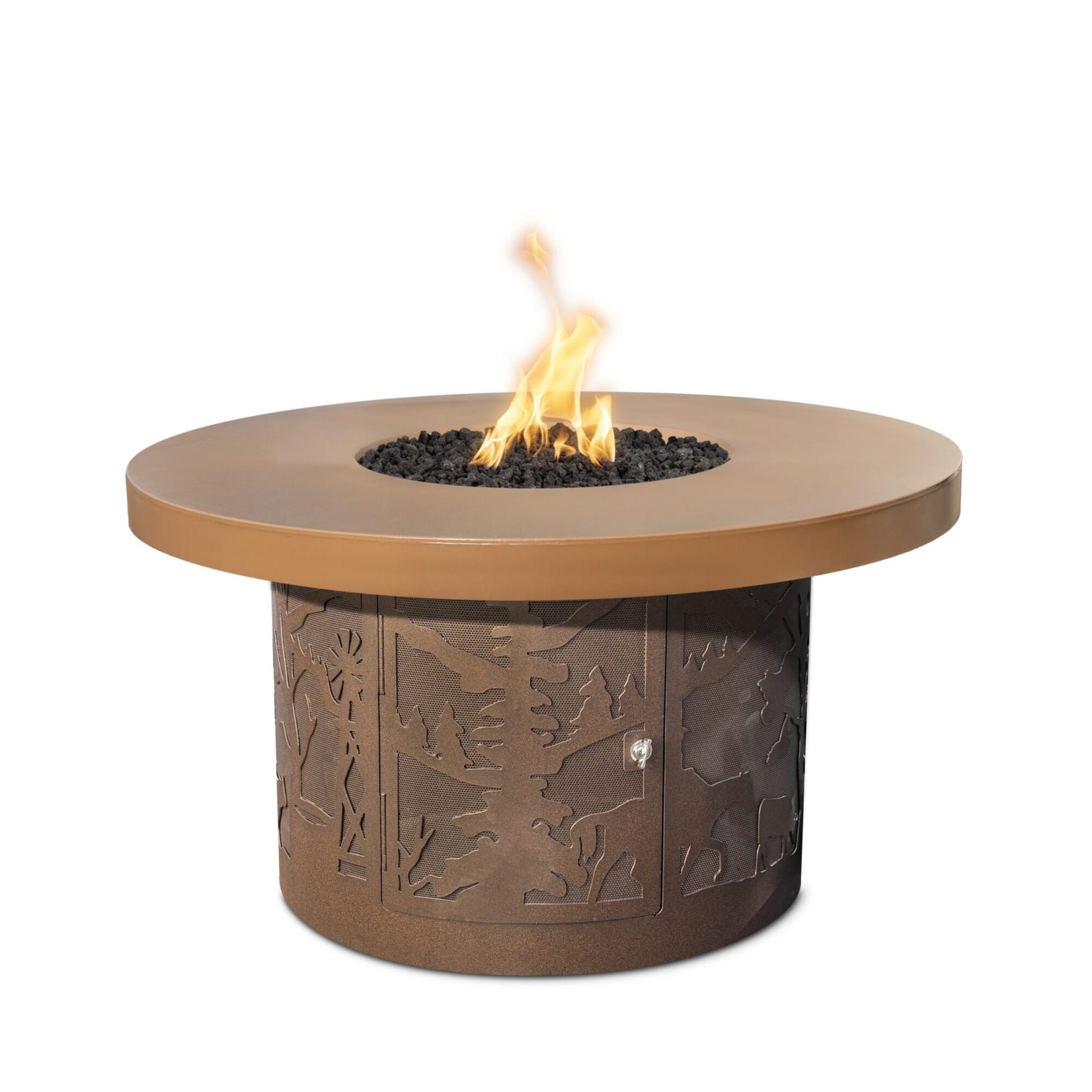 OUTBACK FIRE TABLE - ROUND - POWDER COATED - catalog view