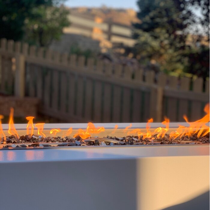 PISMO FIRE PIT - POWDER COATED METAL - top close up