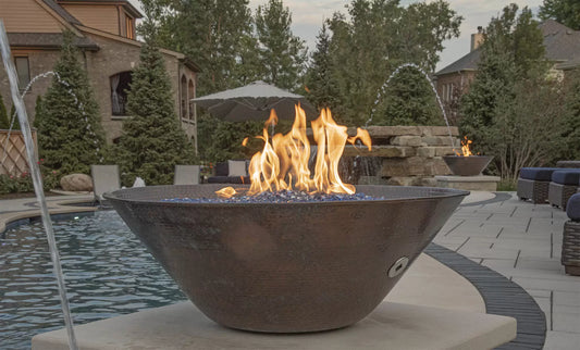 REMI FIRE BOWL - HAMMERED COPPER - catalog view