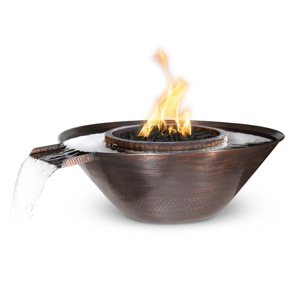 REMI FIRE & WATER BOWL - GRAVITY SPILL - HAMMERED COPPER - catalog view