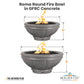 ROMA FIRE BOWL - GFRC CONCRETE - catalog view