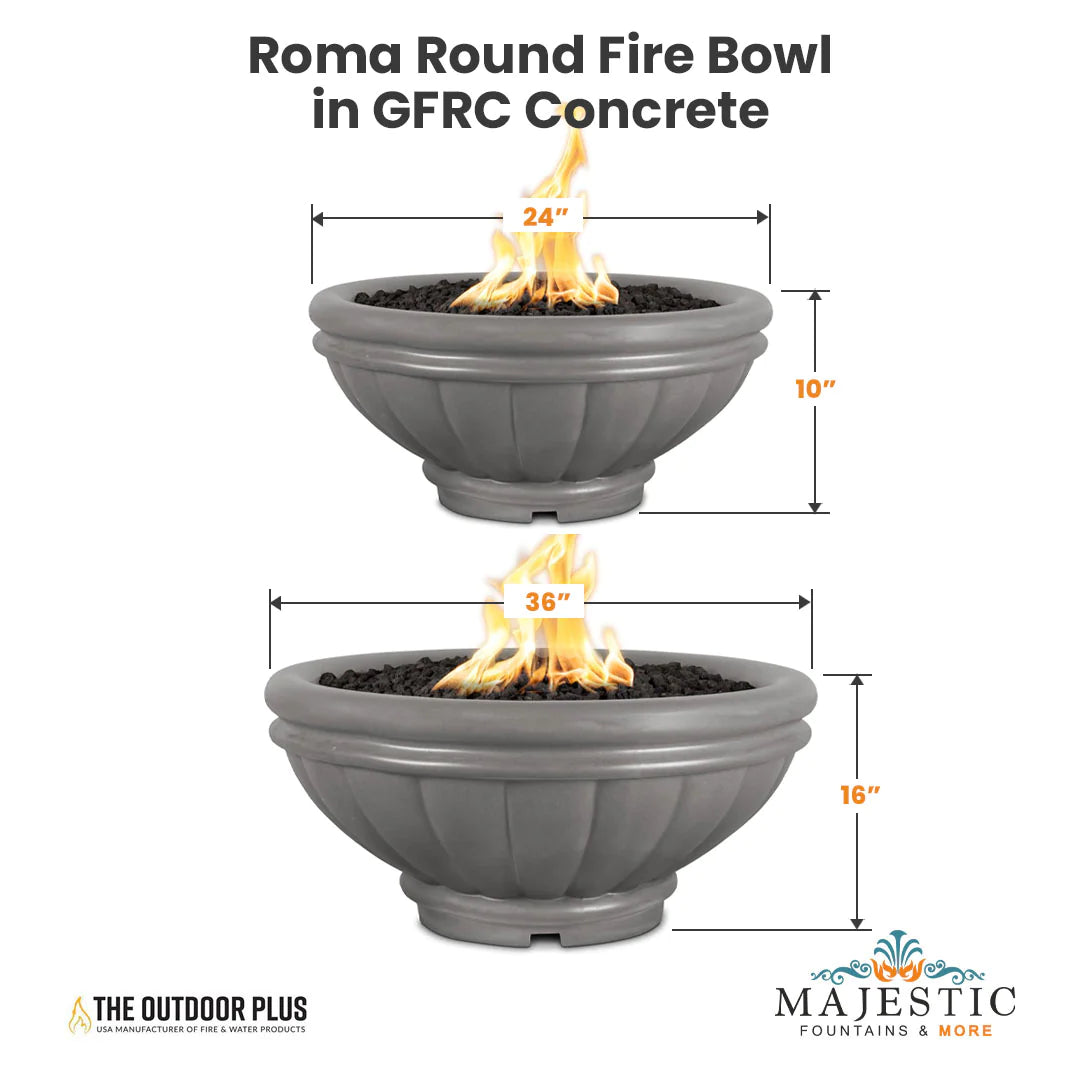 ROMA FIRE BOWL - GFRC CONCRETE - catalog view