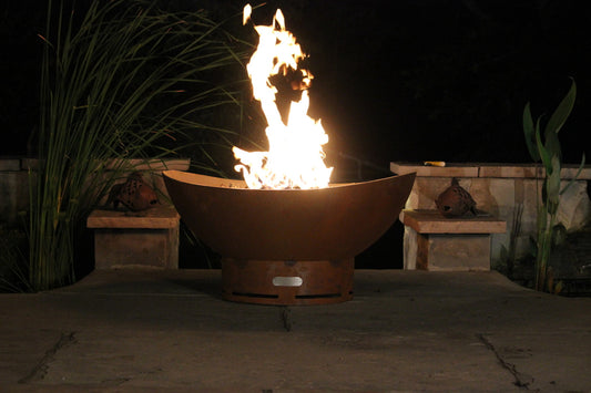 Scallop/Tidal Fire Pit - side view