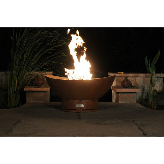 Scallop/Tidal Fire Pit - side view
