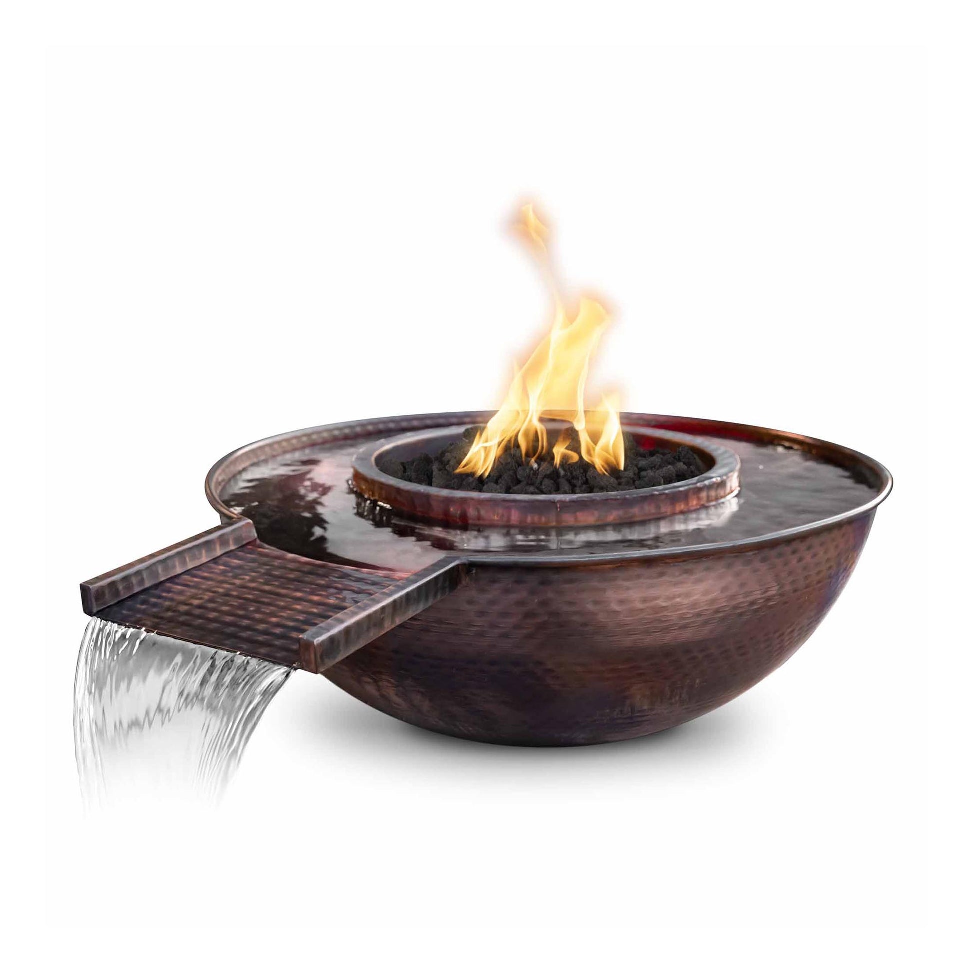 SEDONA FIRE & WATER BOWL - GRAVITY SPILL - HAMMERED COPPER - catalog view