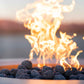 OUTBACK FIRE TABLE - ROUND - POWDER COATED - top view close up