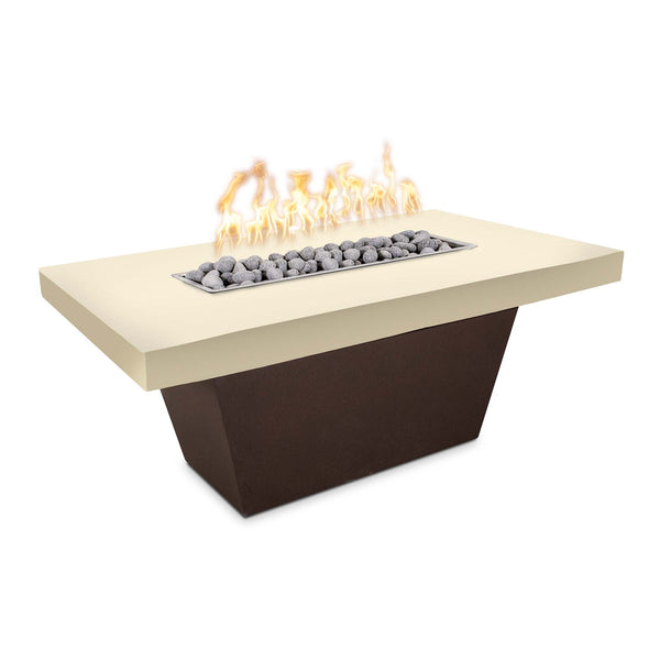 TACOMA FIRE TABLE - POWDER COATED METAL BASE - GFRC CONCRETE TOP - catalog view