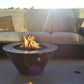 MESA FIRE BOWL - HAMMERED COPPER - side view